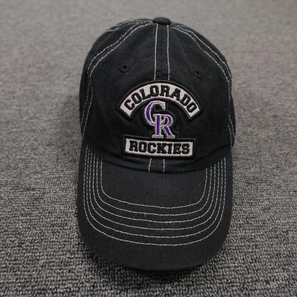 Colorado Rockies Hat Cap Strap Back Youth Black MLB Baseball Fan Favorite